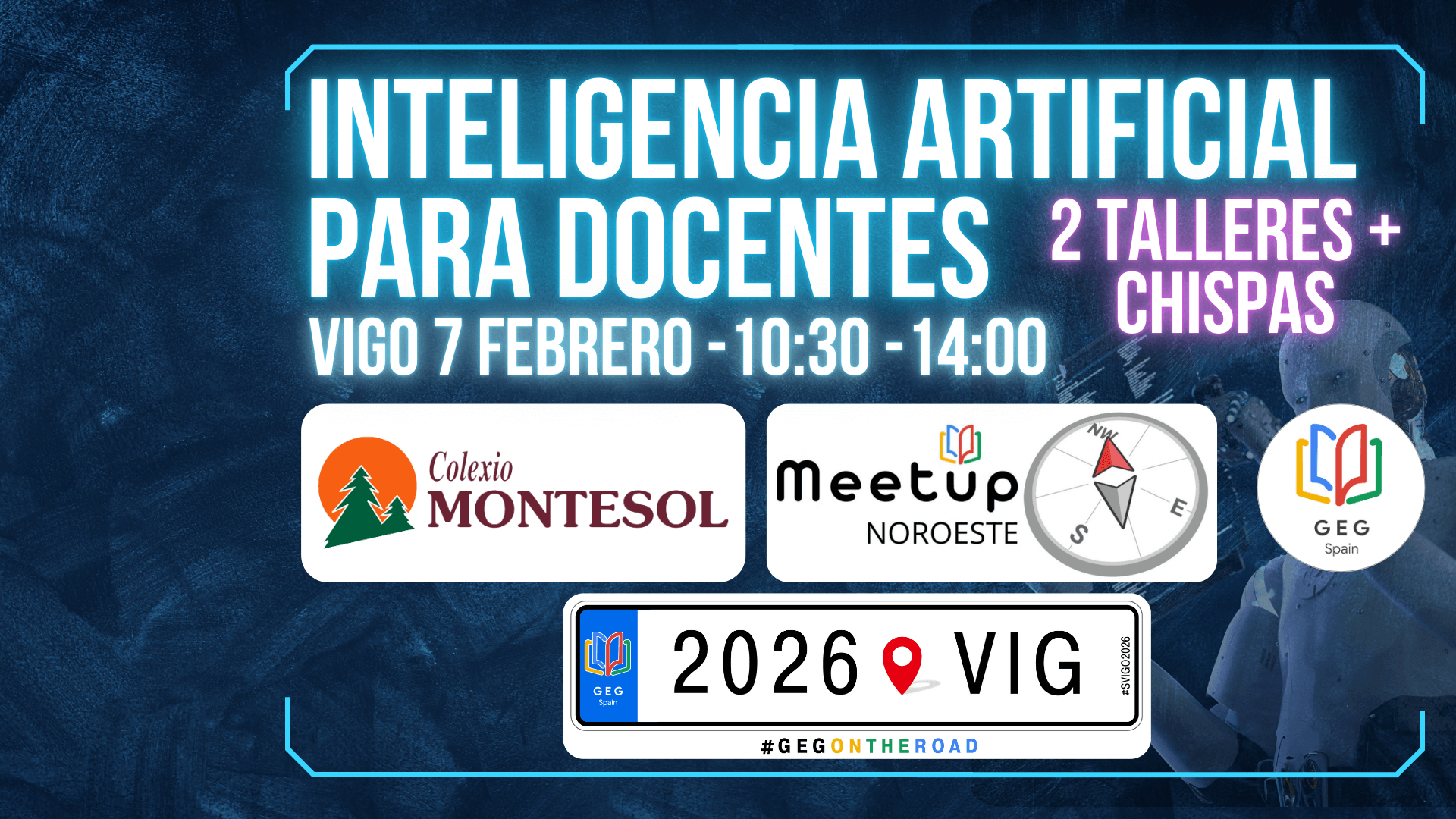 Cartel de MeetUp de Vigo